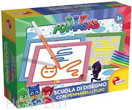 Immagine di SCUOLA DI DISEGNO PJ MASKS "PENNARELLI FLUO" LISCIANI